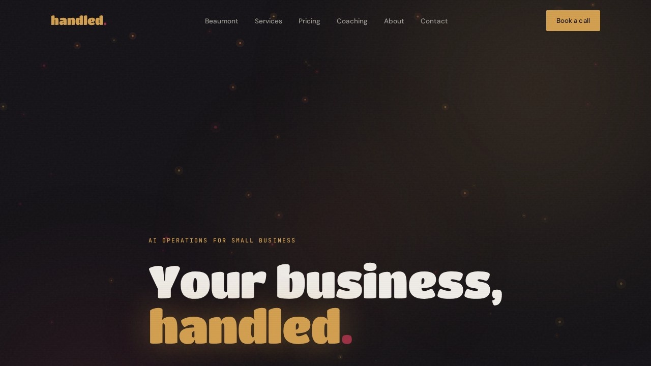 Handled Agency website